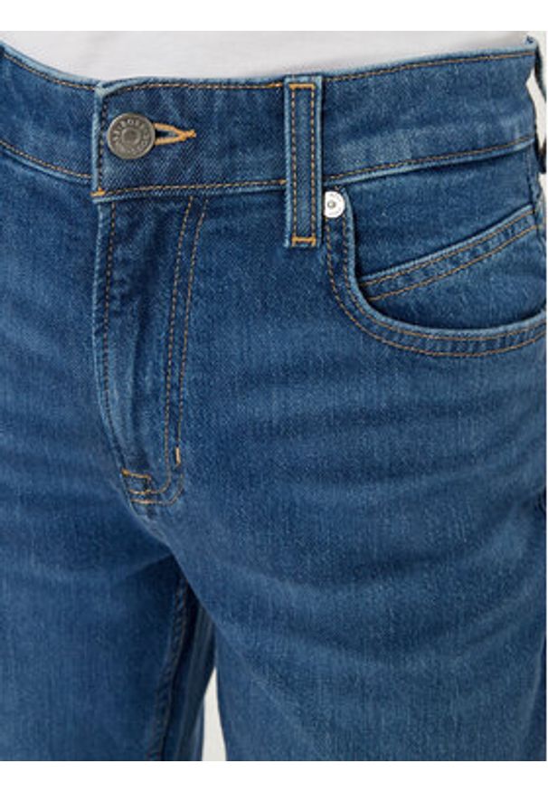 BOSS Jeansy Soft Kick 50529983 Granatowy Flare Fit. Kolor: niebieski