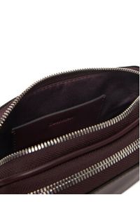 Calvin Klein Torebka LV04F3165G Bordowy. Kolor: czerwony. Materiał: skórzane