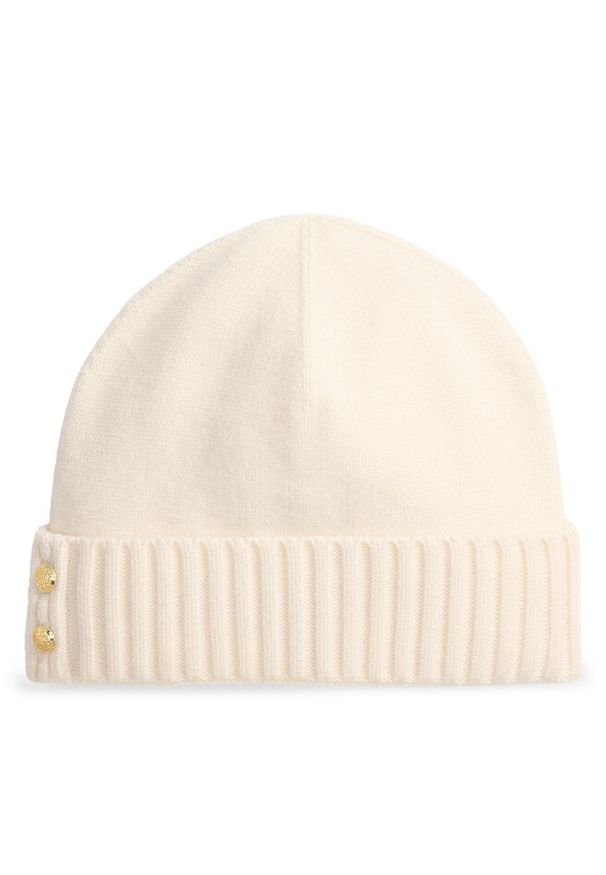 Lauren Ralph Lauren - Czapka LAUREN RALPH LAUREN. Kolor: kremowy