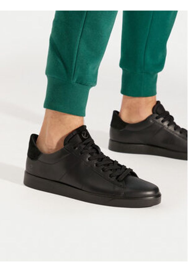 ecco - ECCO Sneakersy Street Lite M 52130451052 Czarny. Kolor: czarny. Materiał: skóra
