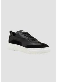 Valentino by Mario Valentino - VALENTINO Czarne sneakersy Stan S Lace-Up. Kolor: czarny