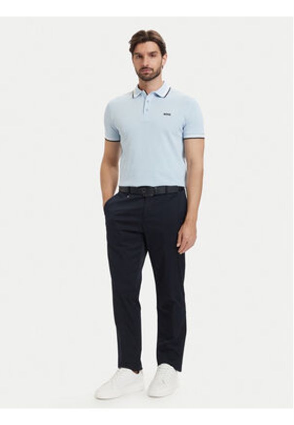 BOSS Polo Paddy 50469055 Niebieski Regular Fit. Typ kołnierza: polo. Kolor: niebieski. Materiał: bawełna