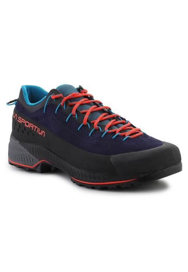 LA SPORTIVA - Buty do chodzenia męskie La Sportiva Tx4 Evo. Zapięcie: sznurówki. Kolor: czerwony, wielokolorowy, czarny. Materiał: skóra. Szerokość cholewki: normalna. Sport: turystyka piesza