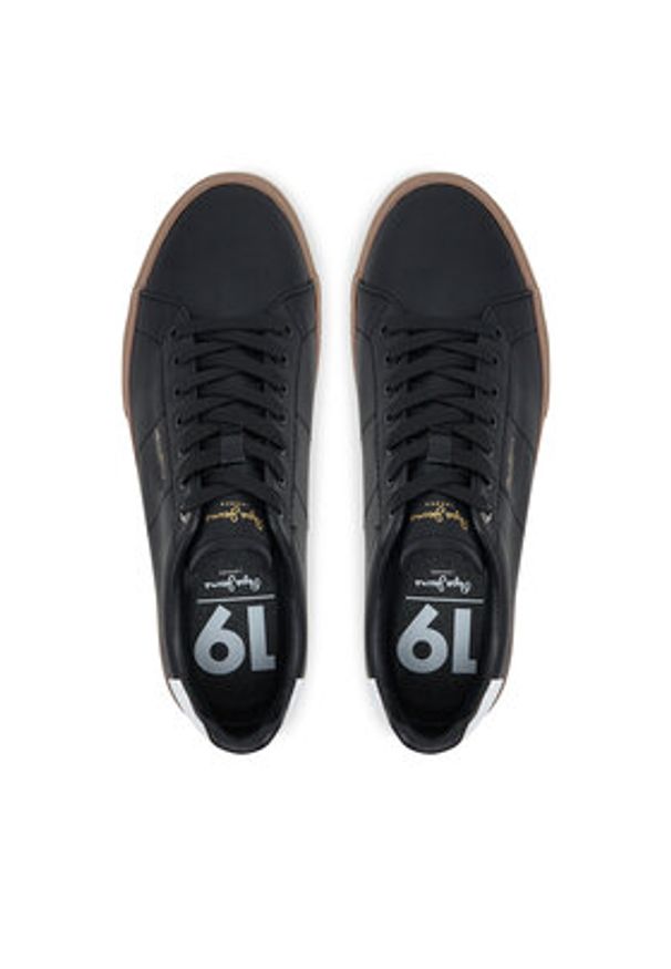 Pepe Jeans Tenisówki Kenton Base PMS300003 Czarny. Kolor: czarny. Materiał: skóra