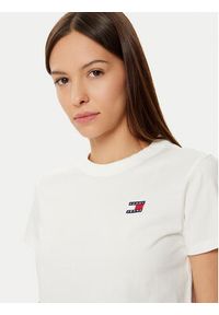Tommy Jeans T-Shirt DW0DW20153 Biały Regular Fit. Kolor: biały. Materiał: bawełna #3