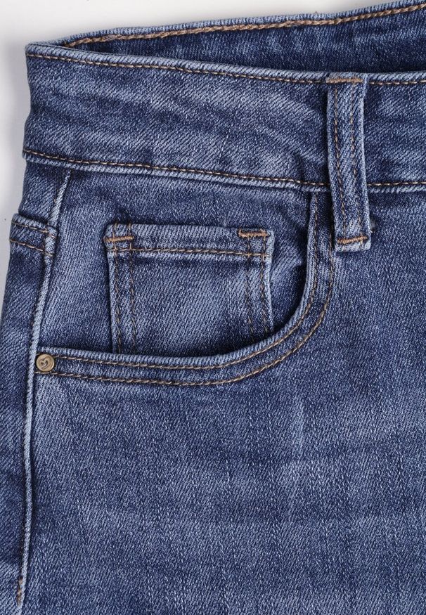 Renee - Niebieskie Jeansy o Kroju Balloon High Waist Analerie. Okazja: na co dzień. Stan: podwyższony. Kolor: niebieski. Styl: casual