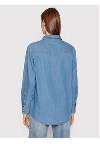Wrangler Koszula jeansowa W5S9LWX8E 112141454 Niebieski Regular Fit. Kolor: niebieski. Materiał: bawełna #4