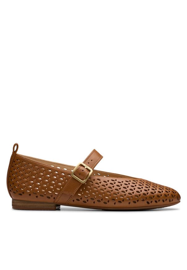 Clarks Półbuty Fawna Jane 26181228 Brązowy. Kolor: brązowy. Materiał: skóra