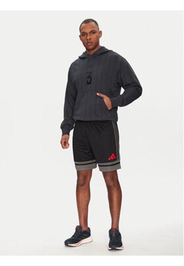 Adidas - adidas Bluza Seasonal Essentials US Sport JD8095 Szary Regular Fit. Kolor: szary. Materiał: syntetyk, bawełna. Styl: sportowy