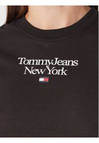 Tommy Jeans T-Shirt Essentail DW0DW14899 Czarny Regular Fit. Kolor: czarny. Materiał: syntetyk