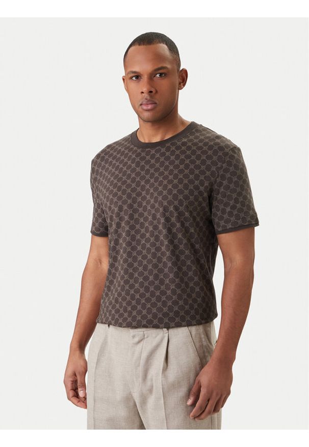 JOOP! T-Shirt Victormanuel 30101945 Brązowy Regular Fit. Kolor: brązowy. Materiał: bawełna