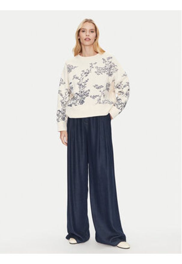 Munthe Bluza Friede 251111825163 Beżowy Relaxed Fit. Kolor: beżowy. Materiał: bawełna