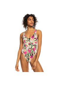 Roxy - Jednoczęściowy strój kąpielowy PRINTED BEACH CLASSICS Czarny Kobiety. Kolor: czarny. Materiał: materiał, nylon, elastan