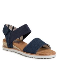 skechers - Espadryle Skechers BOBS Poppy Bloom 113005/NVY Navy. Kolor: niebieski. Materiał: materiał #1
