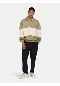 Only & Sons Bluza Byorn 22031400 Beżowy Oversize. Kolor: beżowy. Materiał: bawełna #3