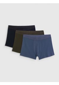 4f - 4F Bielizna bokserki (3-pack) męskie - multikolor M. Kolor: wielokolorowy. Materiał: bawełna, elastan, guma #1