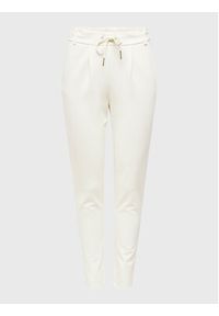 only - ONLY Spodnie materiałowe 15115847 Biały Regular Fit. Kolor: biały. Materiał: wiskoza