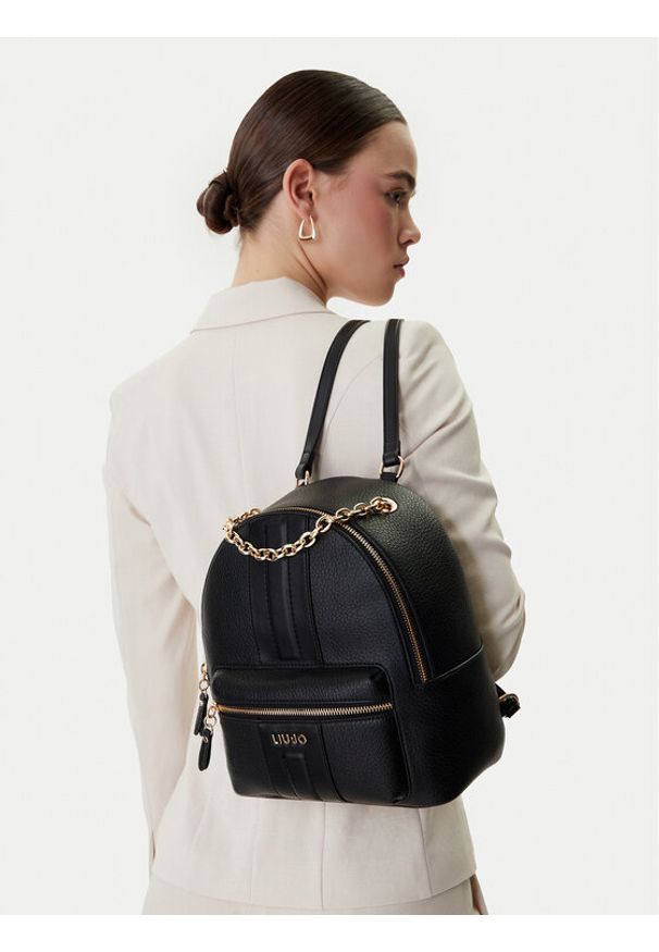 Liu Jo Plecak AA6111 E1109 Czarny. Kolor: czarny. Materiał: skóra