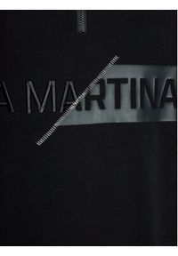 La Martina Polo Warrick WMP317 JS324 Czarny Regular Fit. Typ kołnierza: polo. Kolor: czarny. Materiał: bawełna