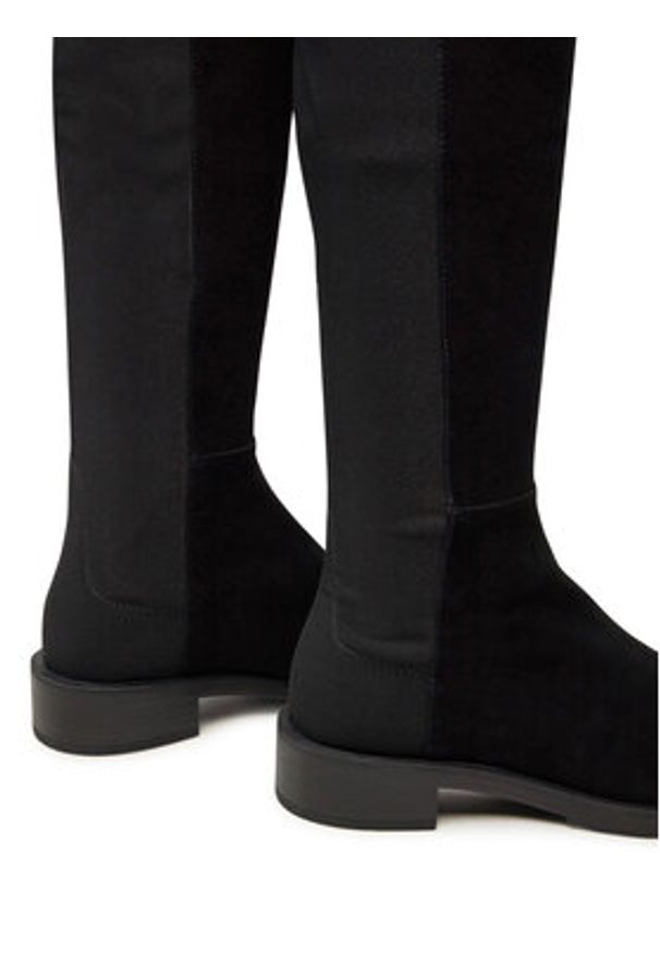 Stuart Weitzman Muszkieterki 5050 Bold Boot SG654 Czarny. Kolor: czarny. Materiał: zamsz, skóra
