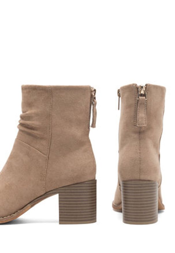 Jenny Fairy Botki MARTINA WS14438-22 Beżowy. Kolor: beżowy. Materiał: materiał