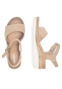 Clara Barson Espadryle WS2189-15 Złoty. Kolor: złoty. Materiał: materiał #8