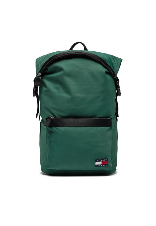Tommy Jeans Plecak Tjm Daily Rolltop Backpack AM0AM11965 Zielony. Kolor: zielony. Materiał: materiał