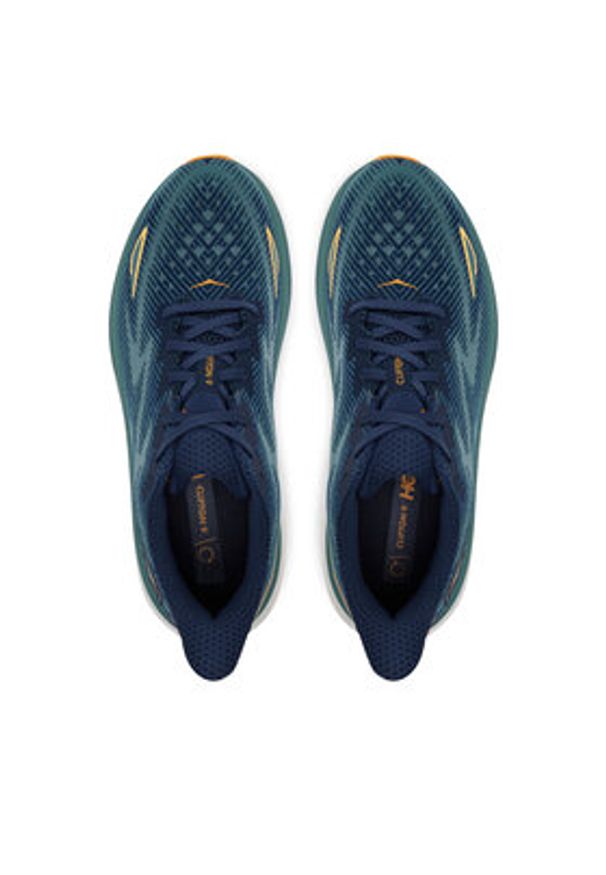 HOKA - Hoka Buty do biegania Clifton 9 1127895 Turkusowy. Kolor: turkusowy. Materiał: materiał