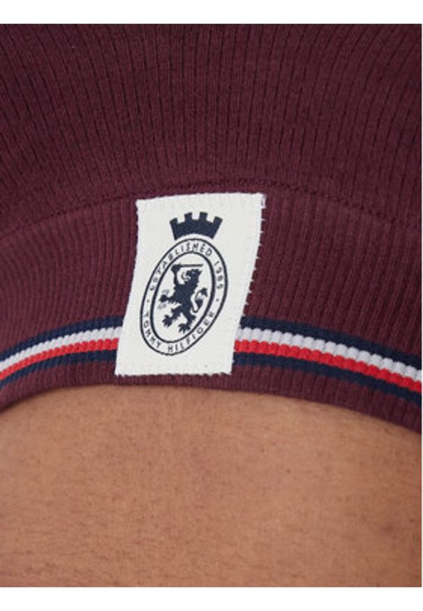 TOMMY HILFIGER - Tommy Hilfiger Biustonosz top UW0UW06062 Bordowy. Kolor: czerwony. Materiał: bawełna