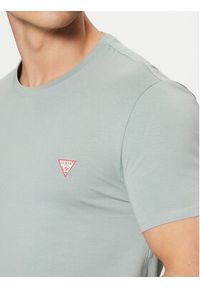 Guess T-Shirt M2YI24 J1314 Błękitny Slim Fit. Kolor: niebieski. Materiał: bawełna #3