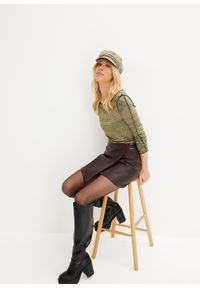 bonprix - Bluzka z długim rękawem, z miękkiej wiskozy. Kolor: zielony. Materiał: wiskoza. Długość rękawa: długi rękaw. Długość: długie #2