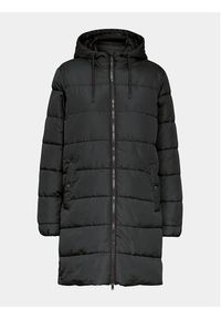 Fransa Płaszcz zimowy 20612163 Czarny Regular Fit. Kolor: czarny. Materiał: syntetyk. Sezon: zima
