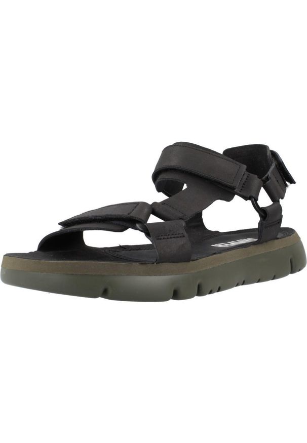 Camper - Sandały CAMPER ORUGA SANDAL Czarny. Kolor: czarny. Materiał: syntetyk, tkanina, skóra. Sezon: lato