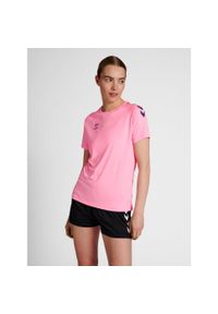 Hummel Core XK Poly T-Shirt S/S Woman. Kolor: różowy. Sport: fitness