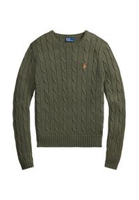 Polo Ralph Lauren Sweter 211971869510 Zielony Regular Fit. Typ kołnierza: polo. Kolor: zielony. Materiał: bawełna #2
