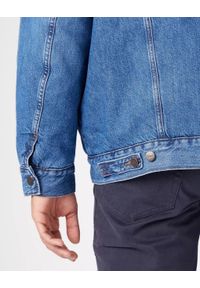 Wrangler - WRANGLER OVERSIZED SHERPA MĘSKA KURTKA JEANSOWA NEW FAVORITE W478LH21Y. Materiał: jeans