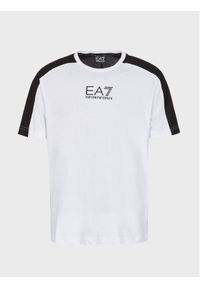 EA7 Emporio Armani T-Shirt 6RPT15 PJ02Z 1100 Biały Regular Fit. Kolor: biały. Materiał: bawełna