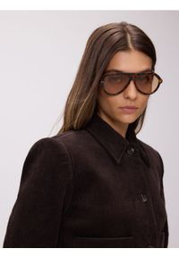 Reserved - Sztruksowa marynarka - ciemnobrązowy. Kolor: brązowy. Materiał: sztruks. Długość: krótkie #1