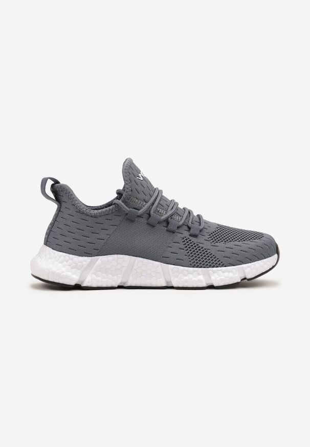 Born2be - Jasnoniebieskie Wsuwane Buty Sportowe Sneakersy z Siateczki na Tłoczonej Podeszwie Salafina. Okazja: na co dzień. Zapięcie: bez zapięcia. Kolor: niebieski