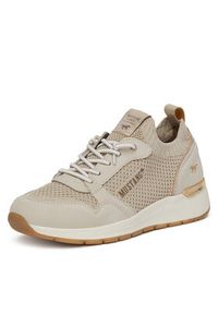 Mustang Sneakersy 1487-301 Beżowy. Kolor: beżowy. Materiał: materiał, syntetyk #3