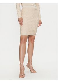 Marciano Guess Spódnica ołówkowa 4YGD23 5718Z Écru Slim Fit. Materiał: wiskoza #1