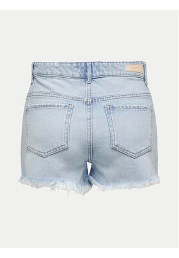 only - ONLY Szorty jeansowe Pacy 15319104 Niebieski Regular Fit. Kolor: niebieski. Materiał: bawełna