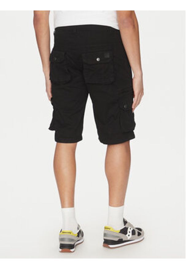 Alpha Industries Szorty materiałowe 136250 Czarny Regular Fit. Kolor: czarny. Materiał: bawełna