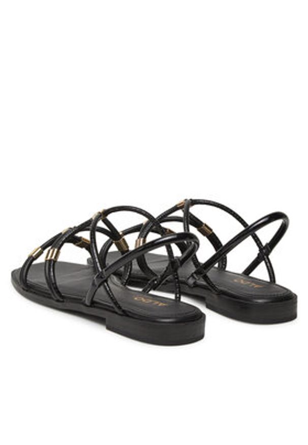 Aldo Sandały Bychan 13804480 Czarny. Kolor: czarny. Materiał: skóra