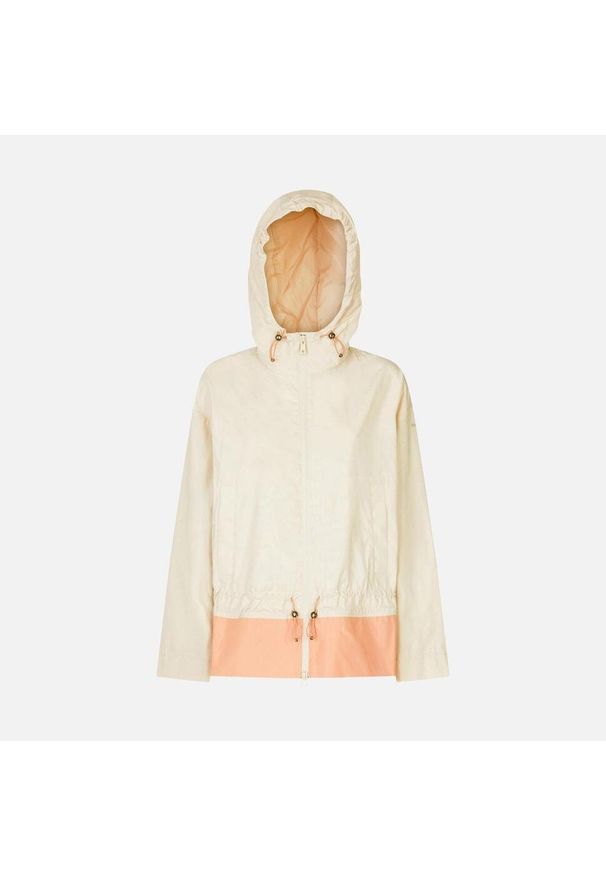 Geox - Kurtka GEOX W BULMYA PARKA Beżowy. Kolor: beżowy. Materiał: tkanina
