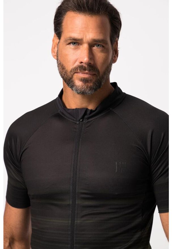 JAY-PI - Męska Koszulka rowerowa FLEXNAMIC® odzież rowerowa szybkoschnąca. Kolekcja: plus size. Kolor: czarny. Materiał: elastan, poliester, materiał. Sport: kolarstwo