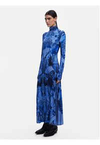 Desigual Sukienka codzienna 24WWVK26 Niebieski Slim Fit. Okazja: na co dzień. Kolor: niebieski. Materiał: wiskoza. Typ sukienki: proste. Styl: casual #5