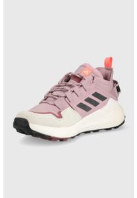 adidas TERREX buty Hikster Low damskie kolor różowy. Zapięcie: sznurówki. Kolor: różowy. Materiał: tworzywo sztuczne, materiał. Styl: klasyczny #2