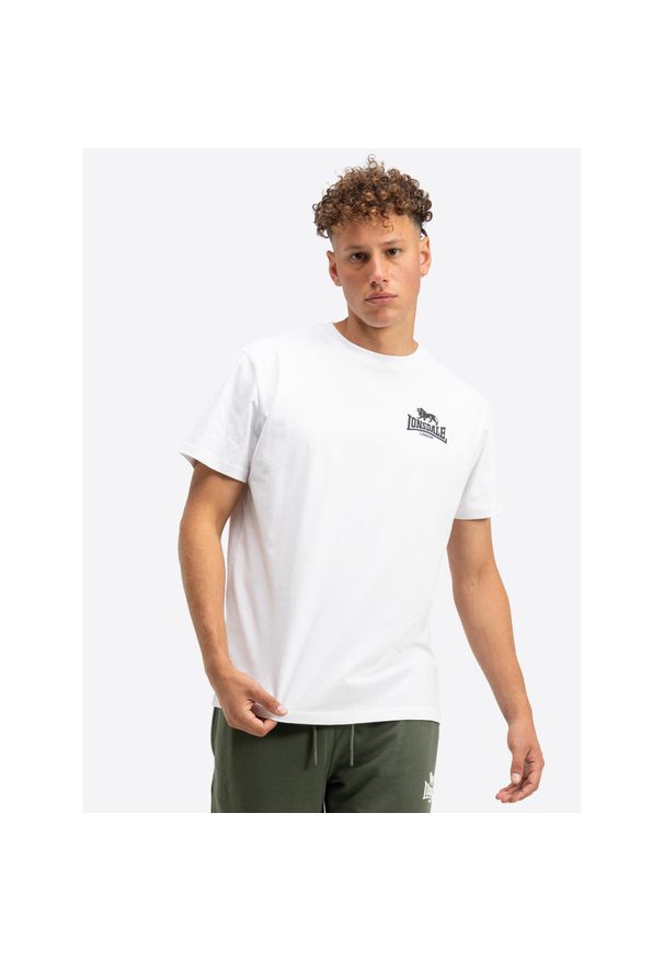 Zestaw 2 koszulek o regularnym kroju Lonsdale Blairmore. Kolor: wielokolorowy, biały, zielony