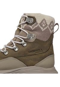 Merrell Śniegowce Siren 4 Thermo Mid Zip Waterproof J037414 Szary. Kolor: szary. Materiał: skóra